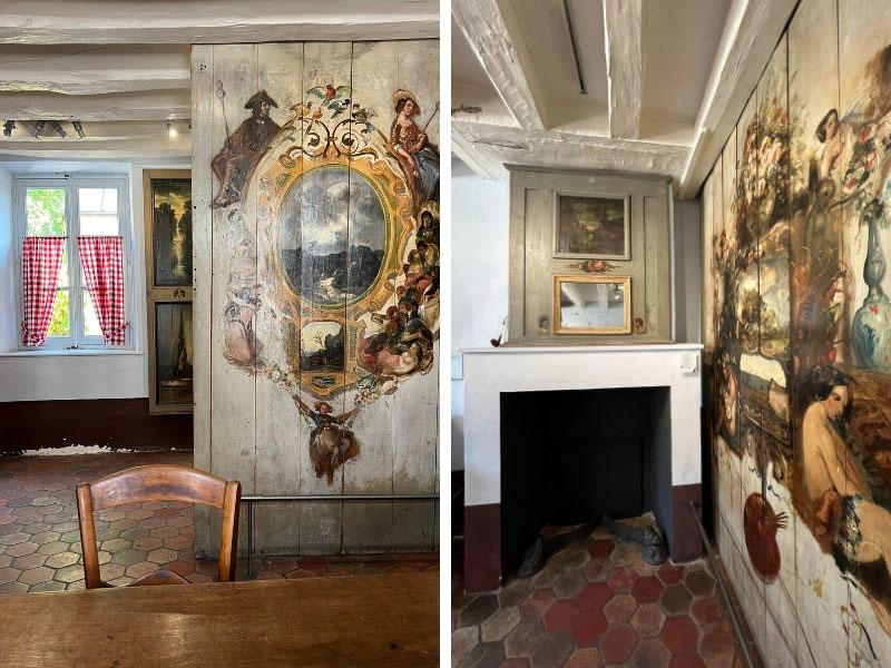 Hotel Ganne now museum in Barbizon with original paintings