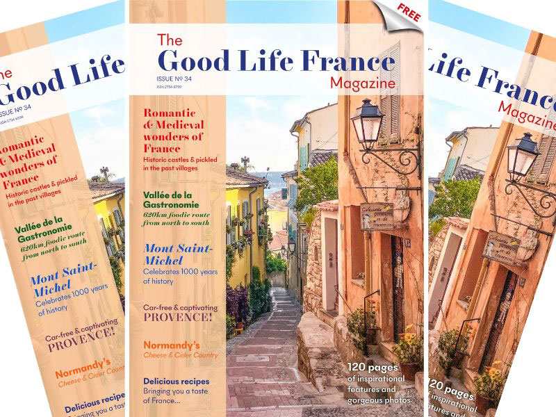 Front Cover of The Good Life France Magazine showing Menton, French Riviera